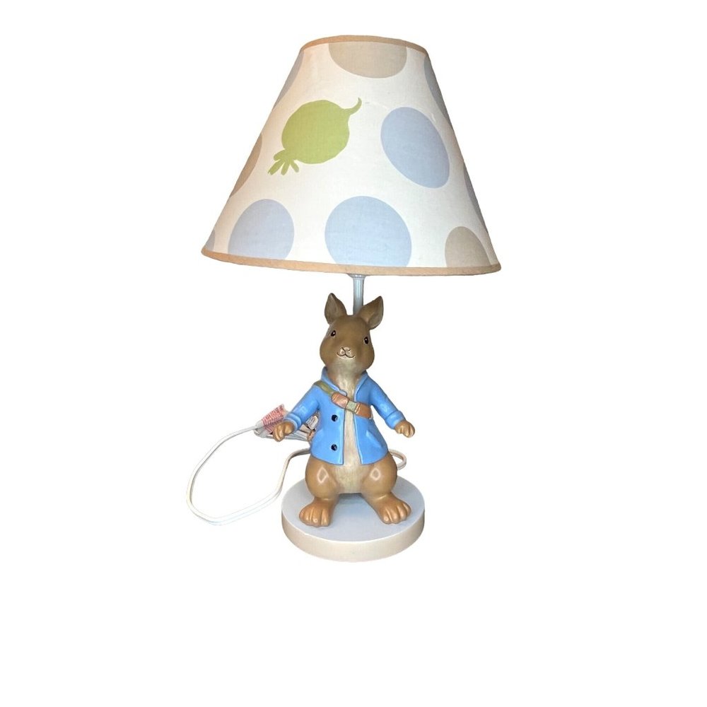 Lambs & Ivy Peter Rabbit Nursery Room Lamp Used